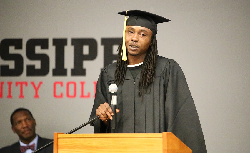 Maben resident Roger Jones was among the East Mississippi Community College Adult Basic Education students who earned their high school equivalency diplomas in a June 14 ceremony in the Lyceum Auditorium on the Golden Triangle campus. Maben resident Roger Jones was among the East Mississippi Community College Adult Basic Education students who earned their high school equivalency diplomas in a June 14 ceremony in the Lyceum Auditorium on the Golden Triangle campus.